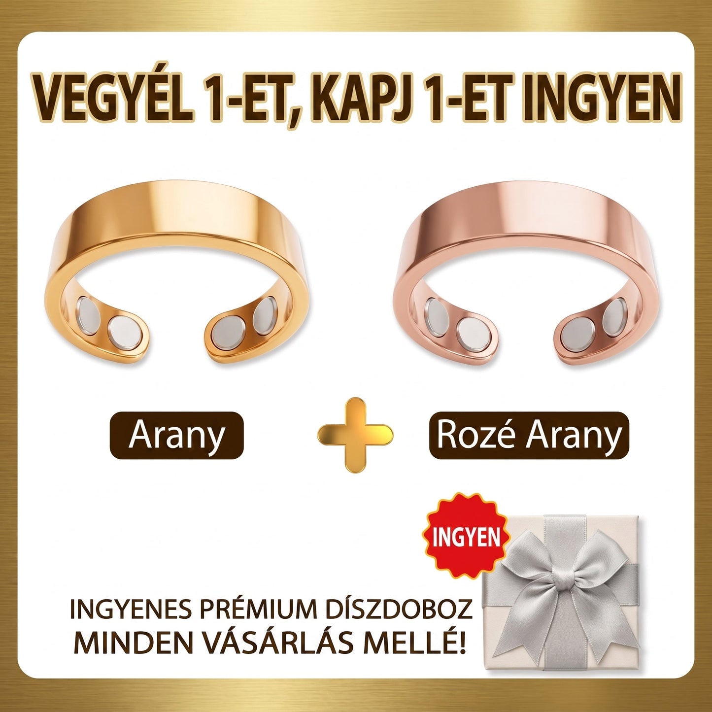 Resupe® Fogyókúrás Anyagcsere Mágneses Terápiás Gyűrű: Hárommagos Anyagcsere Aktiválás — Mindössze 30 perc naponta a Fogyás és a Nyirokkeringés támogatására — Plusz ízületi enyhülés, jobb alvás és mentális tisztaság.