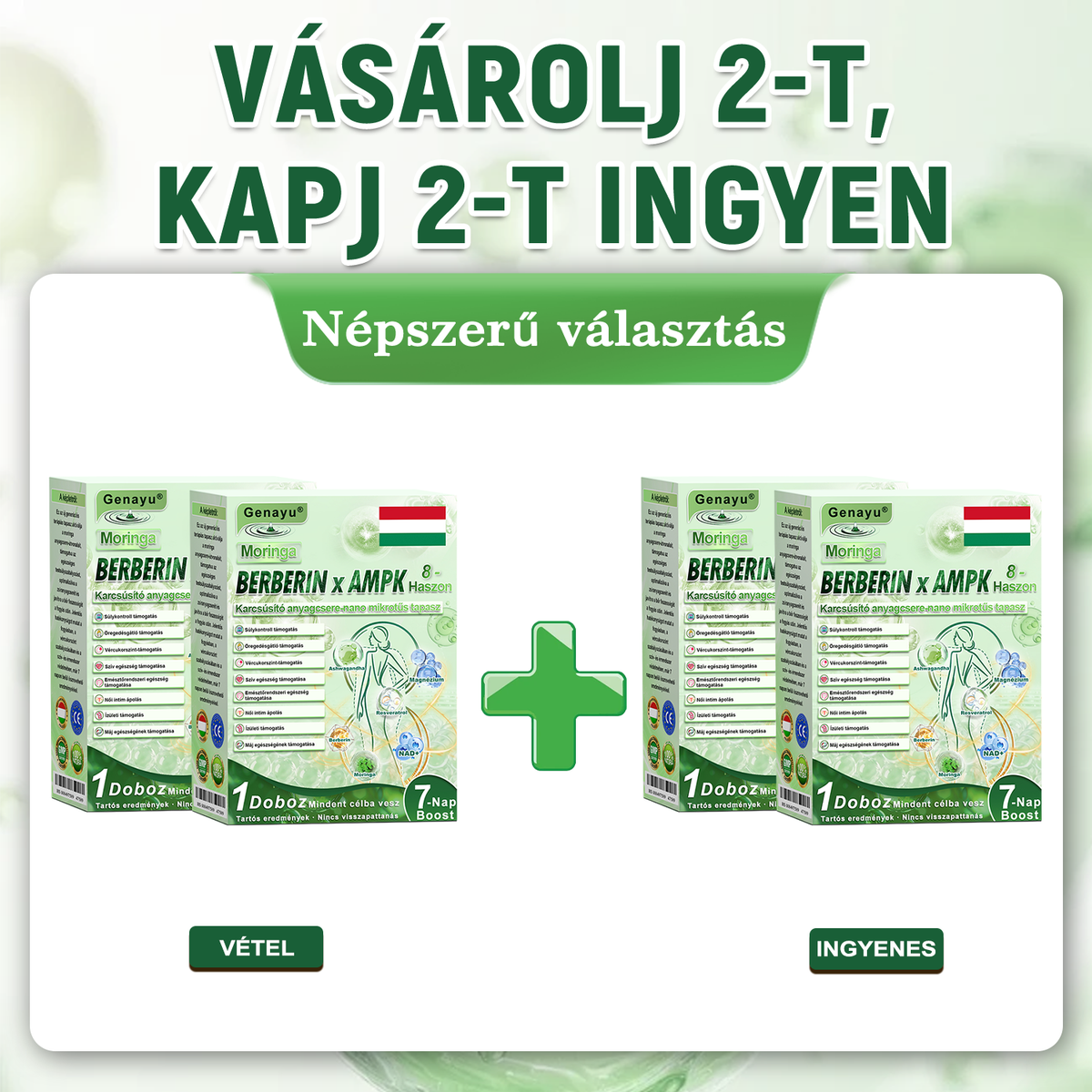 🔥 Exkluzív vásárlói ajánlat — egészítsd ki rendelésed még több GENAYU® termékkel most 50% KEDVEZMÉNNYEL! Már elkezdted a rutinodat — töltsd fel most a készleteidet ezen az egyszeri, kizárólag meglévő vásárlóknak szóló különleges áron.