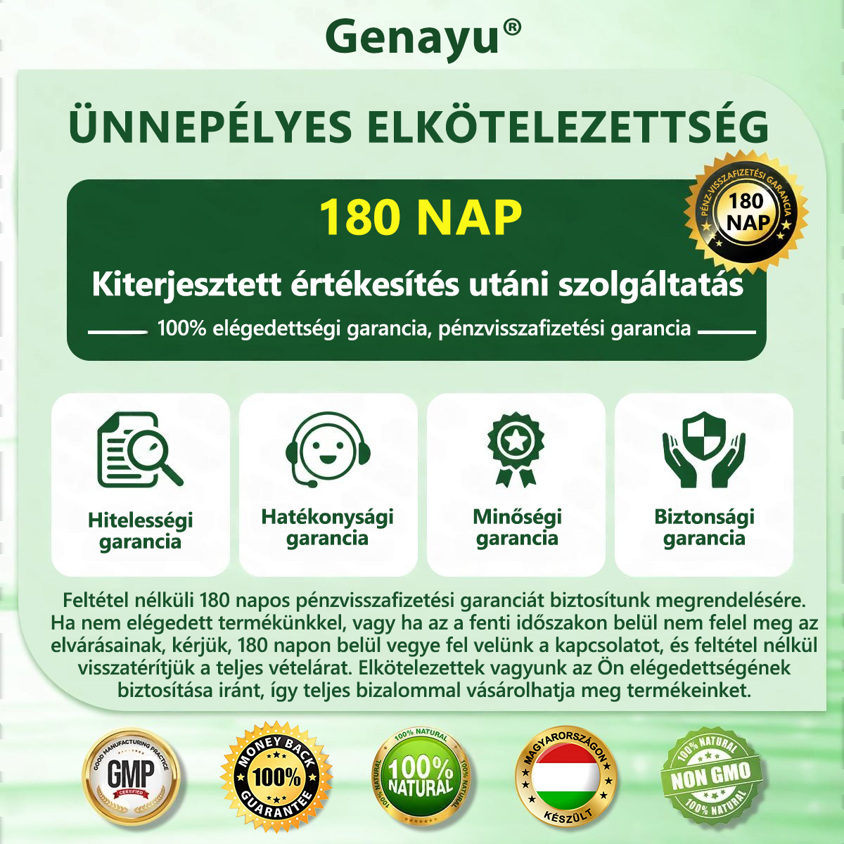 🔥 Exkluzív vásárlói ajánlat — egészítsd ki rendelésed még több GENAYU® termékkel most 50% KEDVEZMÉNNYEL! Már elkezdted a rutinodat — töltsd fel most a készleteidet ezen az egyszeri, kizárólag meglévő vásárlóknak szóló különleges áron.