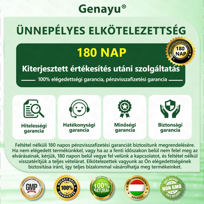 🔥 Exkluzív vásárlói ajánlat — egészítsd ki rendelésed még több GENAYU® termékkel most 50% KEDVEZMÉNNYEL! Már elkezdted a rutinodat — töltsd fel most a készleteidet ezen az egyszeri, kizárólag meglévő vásárlóknak szóló különleges áron.