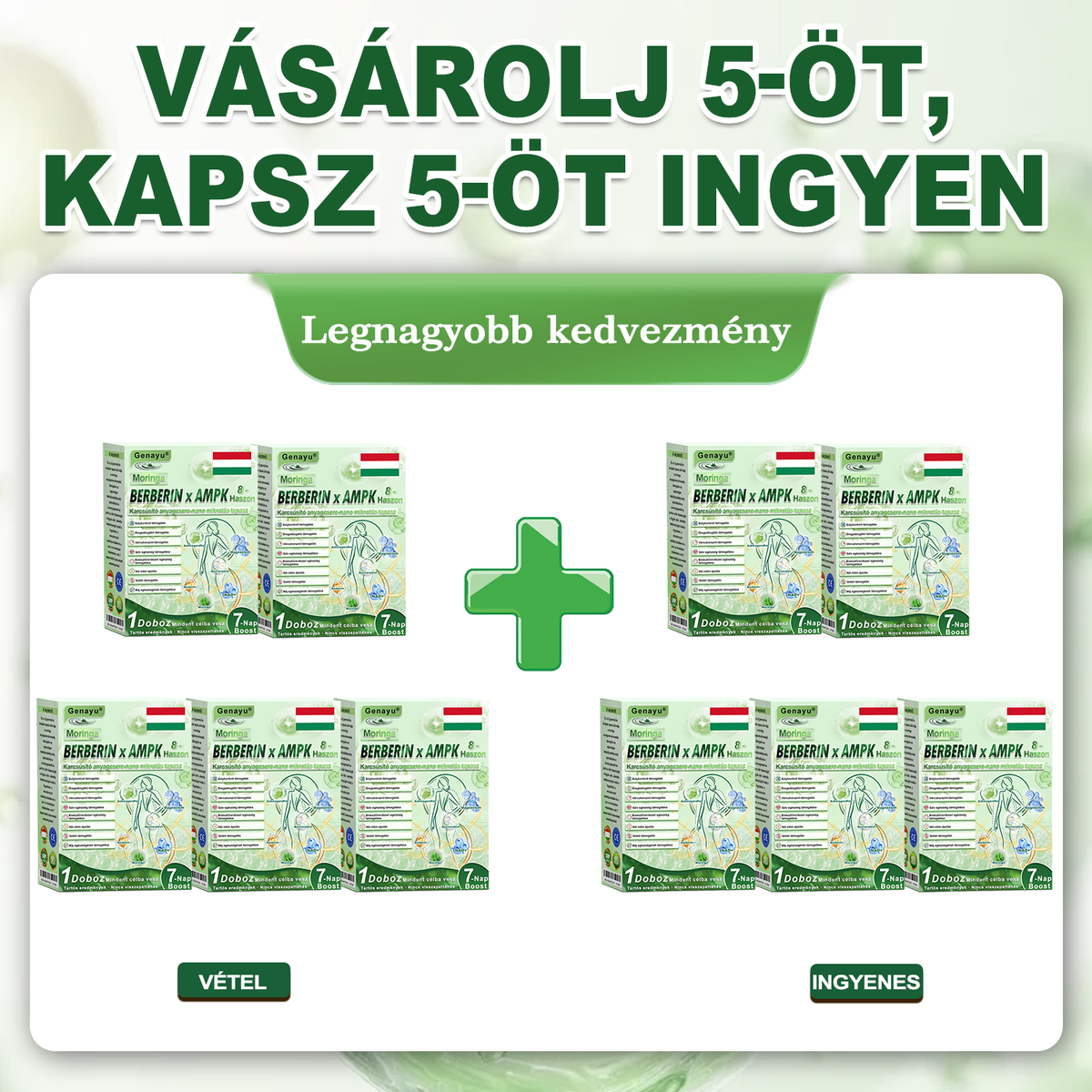 🔥 Exkluzív vásárlói ajánlat — egészítsd ki rendelésed még több GENAYU® termékkel most 50% KEDVEZMÉNNYEL! Már elkezdted a rutinodat — töltsd fel most a készleteidet ezen az egyszeri, kizárólag meglévő vásárlóknak szóló különleges áron.