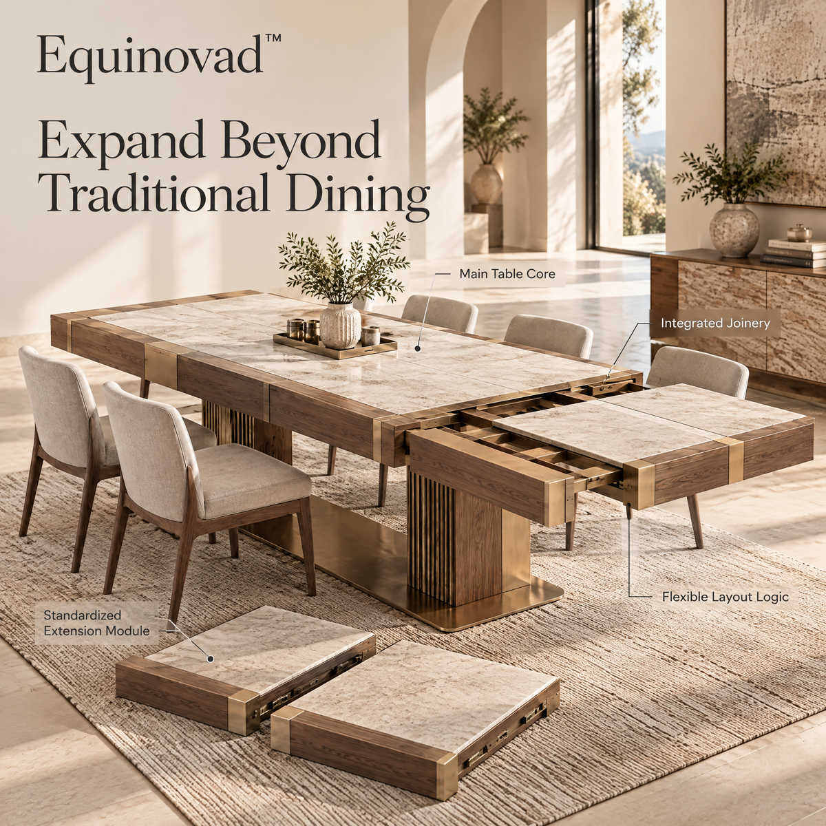 Equinovad™ Convertible Dining Architecture