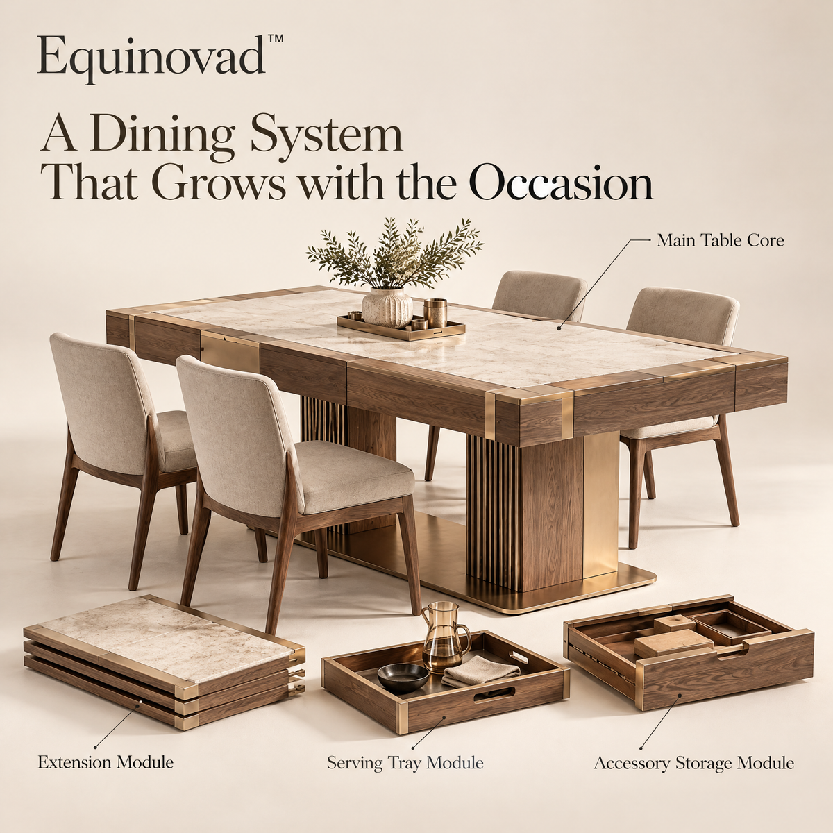 Equinovad™ Convertible Dining Architecture