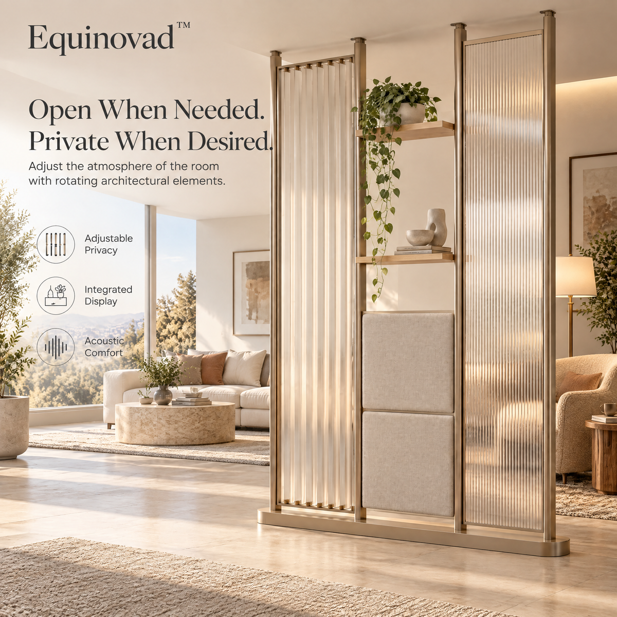Equinovad™ Floating Space Divider