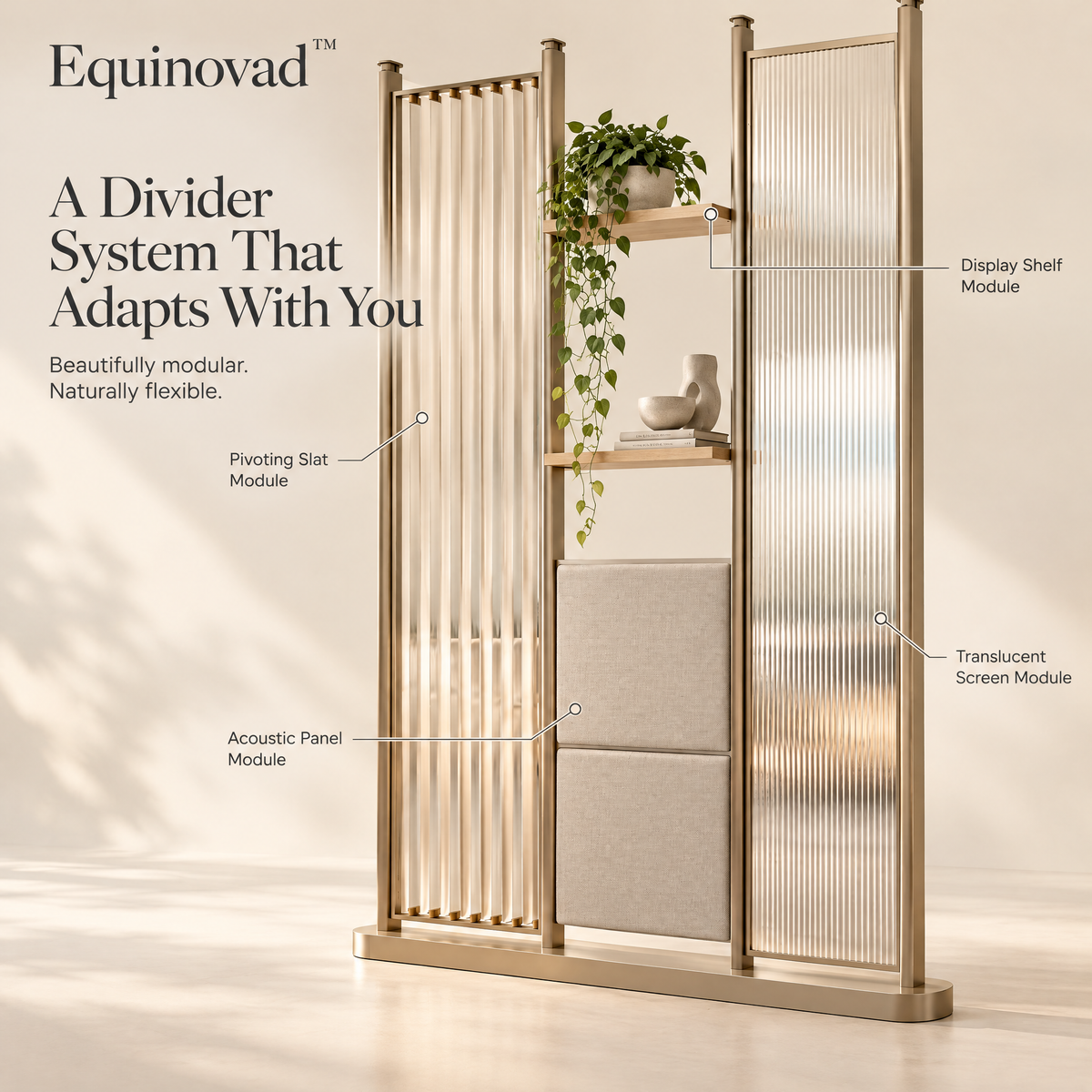 Equinovad™ Floating Space Divider